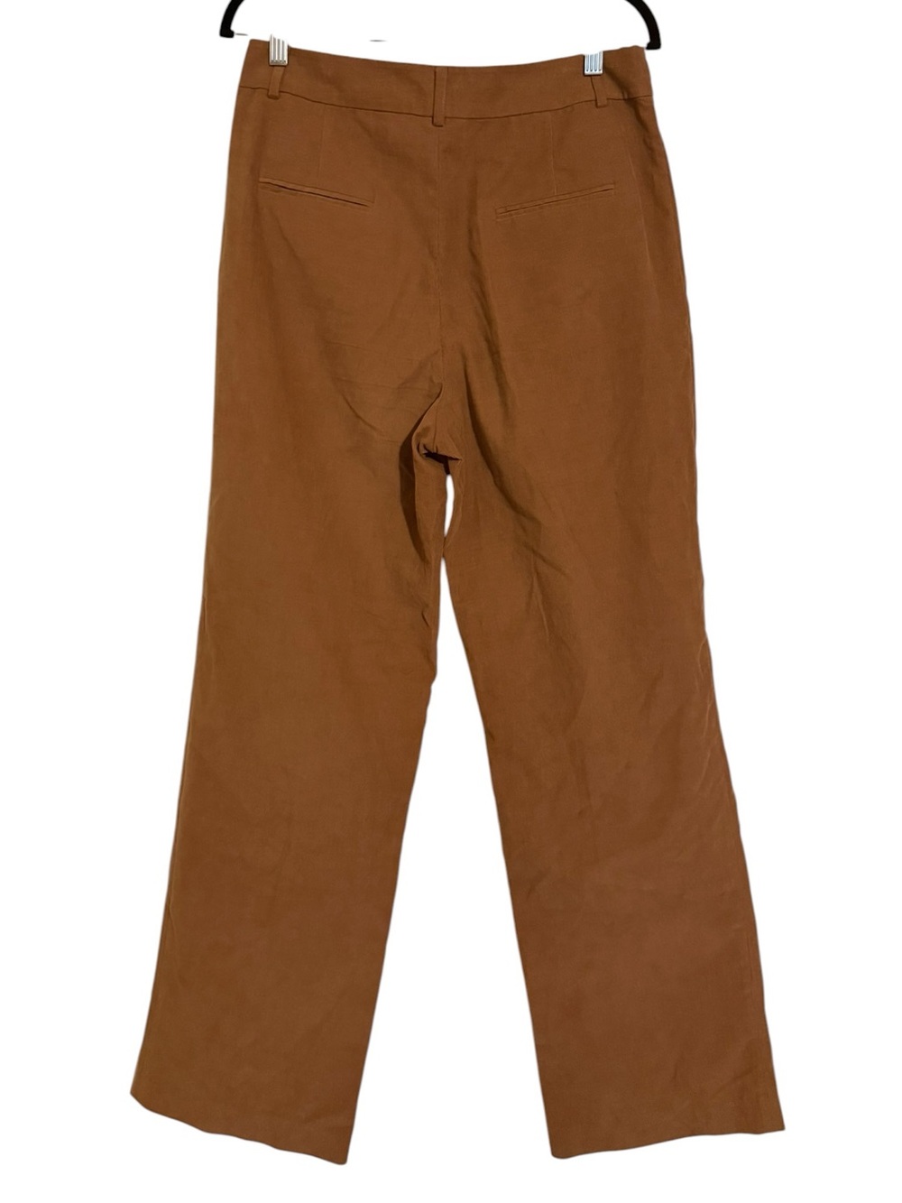 Kule The City Pants Coffee Camel Wide Leg Pleated Trouser Size 6 - Picture 4 of 7